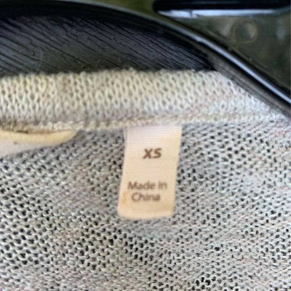 Soft Surroundings Womens Valentina Pullover Sweater Beige Long Sleeve V Neck XS - Picture 7 of 9